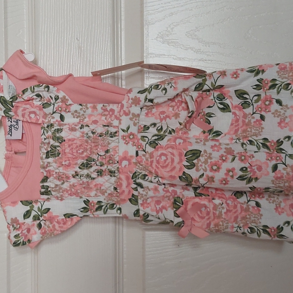 Little Lass Baby Dress 2 Piece Set